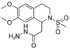 2-[6,7-DIMETHOXY-2-(METHYLSULFONYL)-1,2,3,4-TETRAHYDROISOQUINOLIN-1-YL]ACETOHYDRAZIDE 结构式