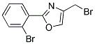 4-BROMOMETHYL-2-(2-BROMO-PHENYL)-OXAZOLE 结构式