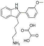 4-[2-(3-METHOXYPHENYL)-1H-INDOL-3-YL]BUTYLAMINE OXALATE 结构式