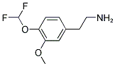 2-[4-(DIFLUOROMETHOXY)-3-METHOXYPHENYL]ETHANAMINE 结构式