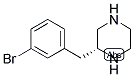 (R)-2-(3-BROMO-BENZYL)-PIPERAZINE 结构式