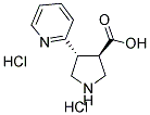 (TRANS)-4-(2-PYRIDINYL)-PYRROLIDINE-3-CARBOXYLIC ACID-2HCL 结构式