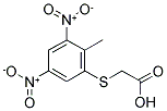 ACETIC ACID, [(2-METHYL-3,5-DINITROPHENYL)THIO]- 结构式