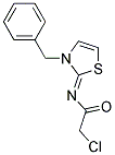 N-[(2Z)-3-BENZYL-1,3-THIAZOL-2(3H)-YLIDENE]-2-CHLOROACETAMIDE 结构式