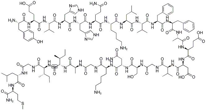 beta-Amyloid (10-35), amide 结构式