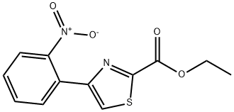 4-(2-硝基苯基)噻唑-2-甲酸乙酯 结构式