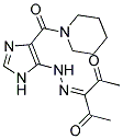 PENTANE-2,3,4-TRIONE 3-{[4-(PIPERIDIN-1-YLCARBONYL)-1H-IMIDAZOL-5-YL]HYDRAZONE} 结构式