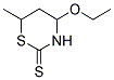 4-ETHOXY-6-METHYL-1,3-THIAZINANE-2-THIONE 结构式