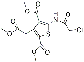 DIMETHYL 5-[(CHLOROACETYL)AMINO]-3-(2-METHOXY-2-OXOETHYL)THIOPHENE-2,4-DICARBOXYLATE 结构式