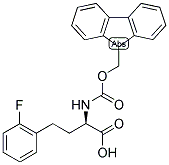 (R)-2-(9H-FLUOREN-9-YLMETHOXYCARBONYLAMINO)-4-(2-FLUORO-PHENYL)-BUTYRIC ACID 结构式