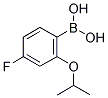 4-FLUORO-2-ISOPROPOXYPHENYLBORONIC ACID 结构式