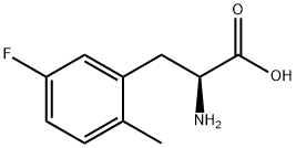 2-氨基-3-(5-氟-2-甲基苯基)丙酸 结构式