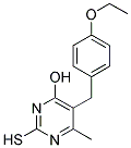 5-(4-ETHOXYBENZYL)-2-MERCAPTO-6-METHYLPYRIMIDIN-4-OL 结构式