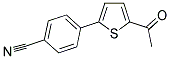 4-(5-ACETYL-2-THIENYL)BENZONITRILE 结构式