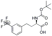 (R)-2-TERT-BUTOXYCARBONYLAMINO-4-(3-TRIFLUOROMETHYL-PHENYL)-BUTYRIC ACID 结构式