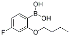 2-BUTOXY-4-FLUOROPHENYLBORONIC ACID 结构式