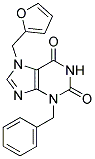 3-BENZYL-7-(2-FURYLMETHYL)-3,7-DIHYDRO-1H-PURINE-2,6-DIONE 结构式