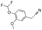 [4-(DIFLUOROMETHOXY)-3-METHOXYPHENYL]ACETONITRILE 结构式