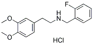 [2-(3,4-二甲氧苯基)乙基](2-氟苄基)胺盐酸盐 结构式