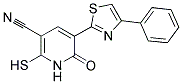 2-MERCAPTO-6-OXO-5-(4-PHENYL-1,3-THIAZOL-2-YL)-1,6-DIHYDROPYRIDINE-3-CARBONITRILE 结构式