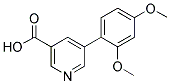 5-(2,4-Dimethoxyphenyl)nicotinic acid 结构式