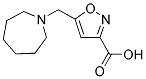 5-(AZEPAN-1-YLMETHYL)ISOXAZOLE-3-CARBOXYLIC ACID 结构式