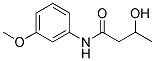 3-Hydroxy-N-(3-methoxyphenyl)butanamide 结构式