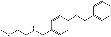 N-(4-(Benzyloxy)benzyl)-2-methoxyethanamine 结构式