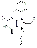 3-BENZYL-7-BUTYL-8-(CHLOROMETHYL)-3,7-DIHYDRO-1H-PURINE-2,6-DIONE 结构式