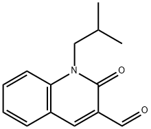 1-ISOBUTYL-2-OXO-1,2-DIHYDRO-QUINOLINE-3-CARBALDEHYDE 结构式