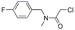 2-CHLORO-N-(4-FLUOROBENZYL)-N-METHYLACETAMIDE 结构式