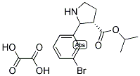 ISOPROPYL (3S)-2-(3-BROMOPHENYL)-3-PYRROLIDINECARBOXYLATE OXALATE 结构式