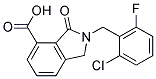 2-(2-CHLORO-6-FLUOROBENZYL)-3-OXO-4-ISOINDOLINECARBOXYLIC ACID 结构式