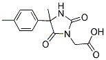 [4-METHYL-4-(4-METHYLPHENYL)-2,5-DIOXOIMIDAZOLIDIN-1-YL]ACETIC ACID 结构式