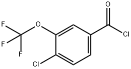 4-CHLORO-3-(TRIFLUOROMETHOXY)BENZOYL CHLORIDE 结构式