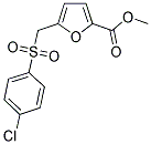 METHYL 5-(4-CHLORO-BENZENESULFONYLMETHYL)-FURAN-2-CARBOXYLATE 结构式