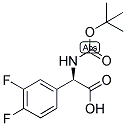 (R)-TERT-BUTOXYCARBONYLAMINO-(3,4-DIFLUORO-PHENYL)-ACETIC ACID 结构式