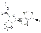 ISOPROPYLIDENE-ADENOSINE-5-CARBOXYLIC ACID ETHYL ESTER 结构式