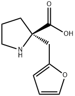 (R)-ALPHA-(2-FURANYLMETHYL)-PROLINE 结构式