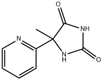 5-甲基-5-(吡啶-2-基)咪唑烷-2,4-二酮 结构式