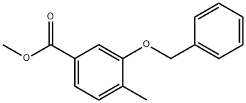 4-甲基-3-苄氧基苯甲酸甲酯 结构式
