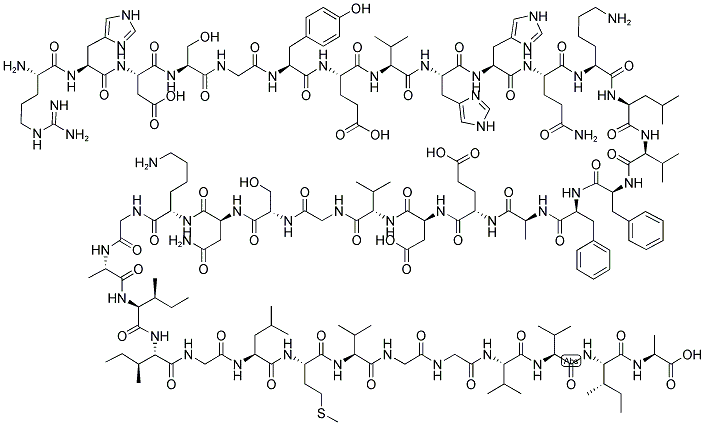 BETA-AMYLOID (5-42) 结构式