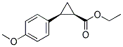 CIS-ETHYL-2-(4'-METHOXYPHENYL)-1-CYCLOPROPANECARBOXYLATE 结构式