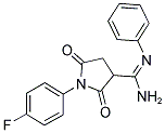 1-(4-FLUOROPHENYL)-2,5-DIOXO-N'-PHENYLPYRROLIDINE-3-CARBOXIMIDAMIDE 结构式