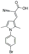 (2E)-3-[1-(4-BROMOPHENYL)-2,5-DIMETHYL-1H-PYRROL-3-YL]-2-CYANOACRYLIC ACID 结构式