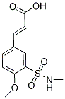 (2E)-3-[4-METHOXY-3-[(METHYLAMINO)SULFONYL]PHENYL]ACRYLIC ACID 结构式