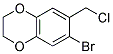 6-BROMO-7-(CHLOROMETHYL)-2,3-DIHYDRO-1,4-BENZODIOXINE 结构式