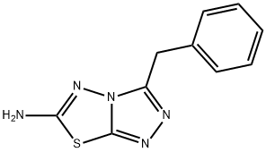 3-BENZYL[1,2,4]TRIAZOLO[3,4-B][1,3,4]THIADIAZOL-6-AMINE 结构式