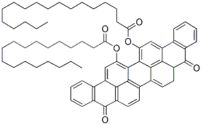 5-10-DIOXO-17-(STEAROYLOXY)-5,5A,6,10-TETRAHYDROANTHRA[9,1,2-CDE-]BENZO[RST]PENTAPHEN-16-YL STEARATE 结构式