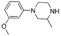 1-(3-METHOXYPHENYL)-3-METHYLPIPERAZINE 结构式